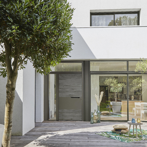 graphite alu 100 ceramique belm porte entree bois grise gris 7039 satine 300